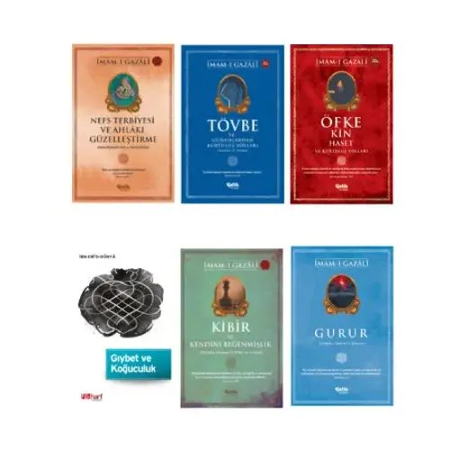 Nefs Terbiyesi-Tövbe-Öfke ve Kin-Gıybet ve Koğuculuk - Kibir ve Kendini Beğenmişlik - Gurur 6'lı Set