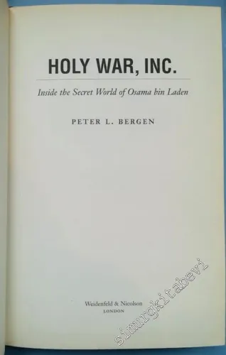Holy War, Inc.: Inside The Secret World Of Osama Bin Laden -        2001