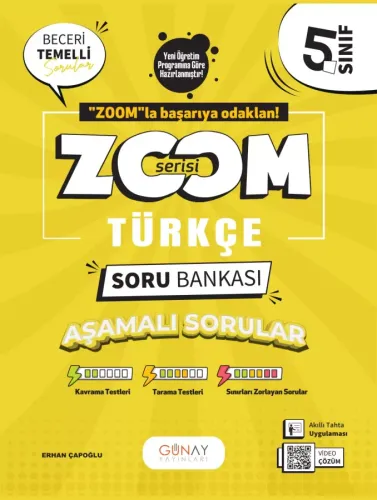 GÜNAY 5. SINIF ZOOM SERİSİ  TÜRKÇE SORU BANKASI