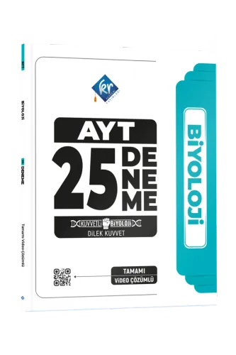 Dilek Hoca Kuvvetli Biyoloji AYT Biyoloji Video Çözümlü 25 Deneme KR Akademi Yayınları