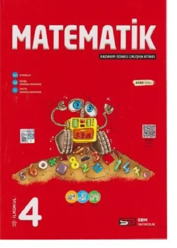 SBM Yayınları 4. Sınıf Matematik Kazanım Odaklı Çalışma Kitabı SBM