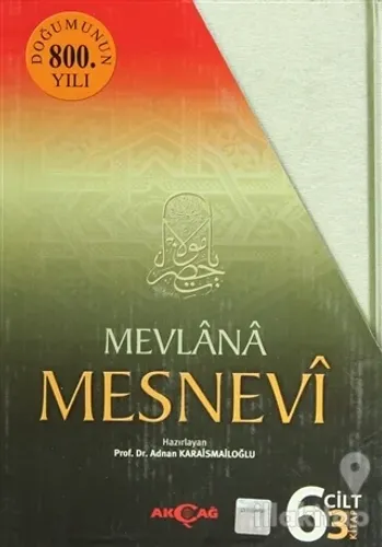 Mesnevi  Mevlana (3 Kitap Takım) (Ciltli)