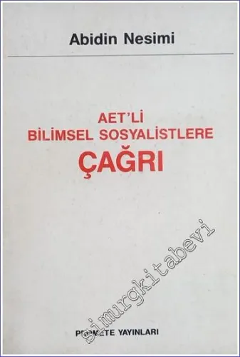 AET'li Bilimsel Sosyalistlere Çağrı -        1989