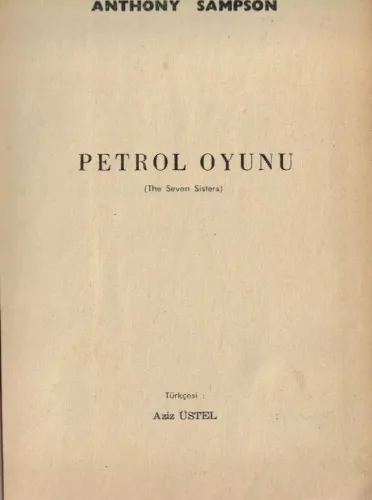 Petrol Oyunu (Ciltli)