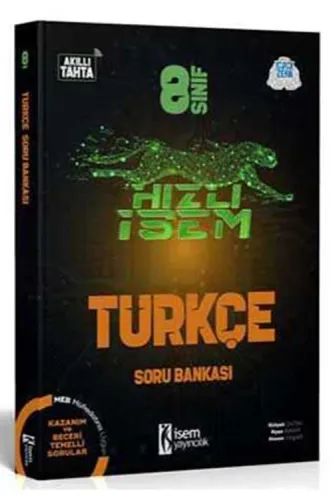 İsem 8. Sınıf Hızlı İsem Türkçe Soru Bankası