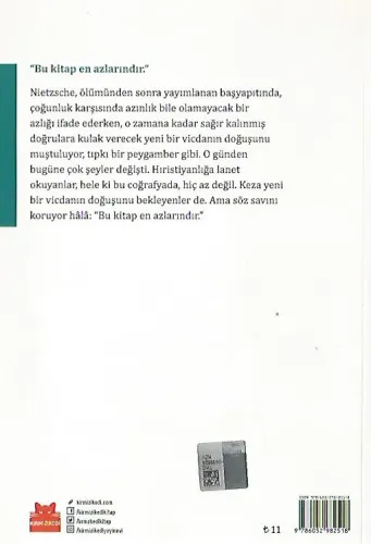 Deccal Hıristiyanlığa Lanet Friedrich Nietzsche Kırmızı Kedi Yayınları