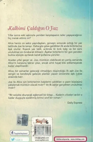 Kalbimi Çaldığın O Yaz Paige Toon Sayfa6 %40 indirimli