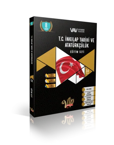 VİP 8.SINIF TC İNK.TARİH VE ATATÜRK.EĞT SET (GOLD)