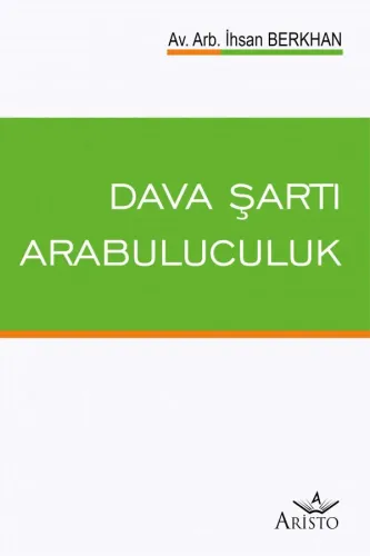 Dava Şartı Arabuluculuk Aristo Yayınevi İhsan Berkhan