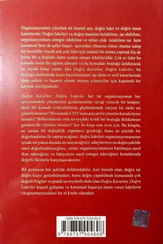 Doğru Kararlar Doğru Liderler Claudio Fernandez Araoz Boyner Yayınları