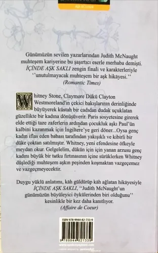 İçinde Aşk Saklı Judith McNaught Epsilon Yayıncılık