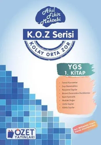 K.O.Z Serisi Ygs Matematik 1; Akıl Fikir Mektebi