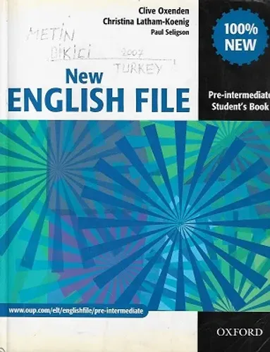 New English File - Pre İntermediate Student's Book - Tek Kitaptır