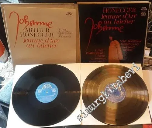 33 LP PLAK VINYL: Czech Philharmonic Chorus & Czech Philharmonic Orchestra, Serge Baudo, Nelly Borgeaud, Michel Favory - Honegger - Jeanne D'Arc Au Bûcher, 2xVinyl, BOX SET -