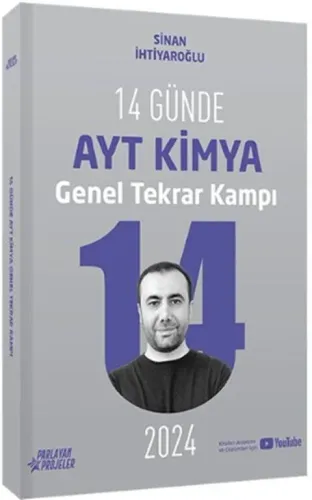 Sinan İhtiyaroğlu 2025 14 Günde AYT Kimya Genel Tekrar Kampı Video Ders Takip Kitabı