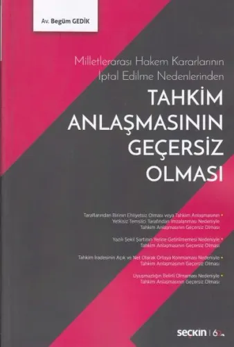 Tahkim Anlaşmasının Geçersiz Olması