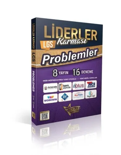 Liderler Karması 8. Sınıf LGS Problemler Denemeleri 8 Yayın 16 Deneme