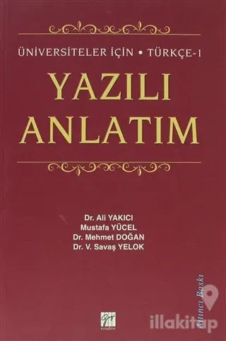 Türkçe 1 - Yazılı Anlatım