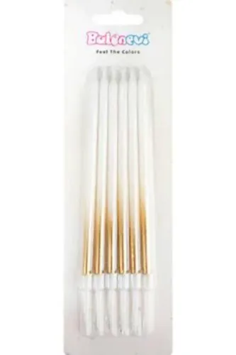 GOLD -  MAKARON BEYAZ MUM 6 LI