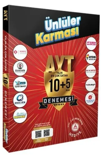 Ünlüler Karması AYT Yılın En Çok Satan 10 Denemesi 2021 YENİ