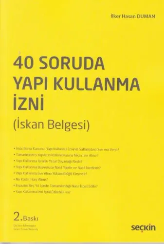 40 Soruda Yapı Kullanma İzni