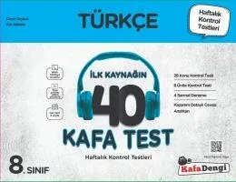 8. Sınıf  Türkçe 40 Kafa Test( Haftalık Kontrol Testleri + Sarmal Deneme)