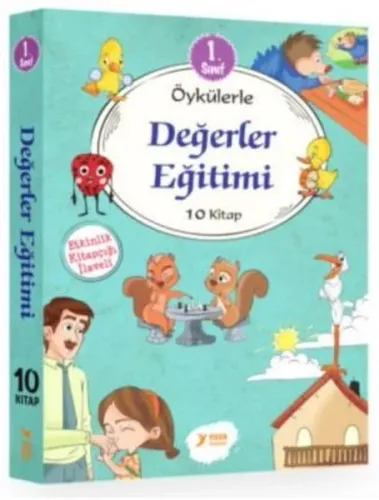 1. Sınıf Öykülerle Değerler Eğitimi Seti (10 Kitap Takım)