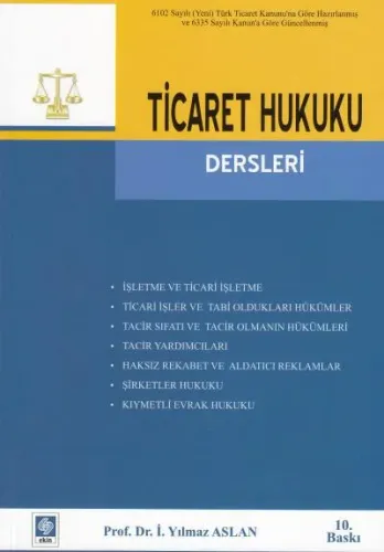 Ticaret Hukuku Dersleri
