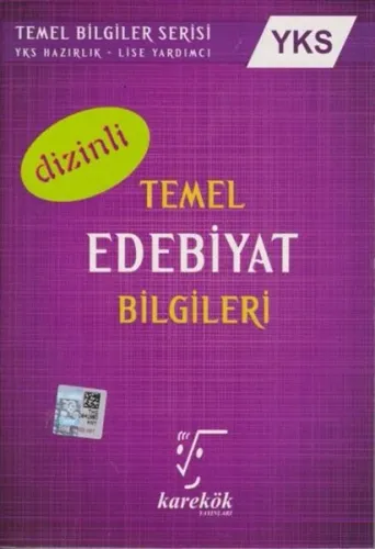 Karekök Yayınları YKS Temel Edebiyat Bilgileri Dizinli Karekök