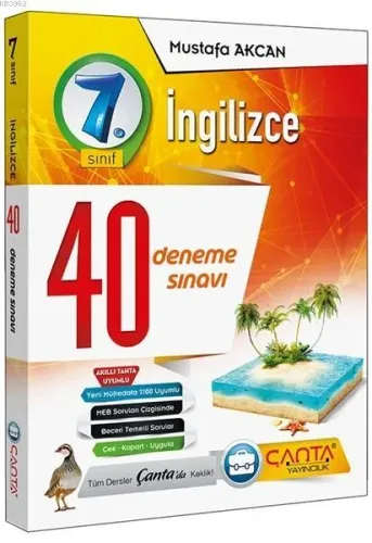 Çanta Yayınları 7. Sınıf İngilizce 40 Deneme Sınavı Çanta