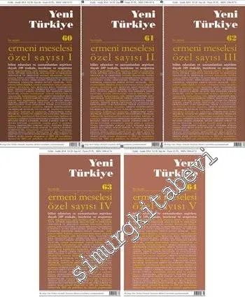 Yeni Türkiye Dergisi - Dosya: Ermeni Meselesi Özel Sayısı 5 Cilt TAKIM - Sayı: 60 - 64