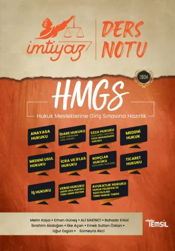 İMTİYAZ HMGS Ders Notları Seti