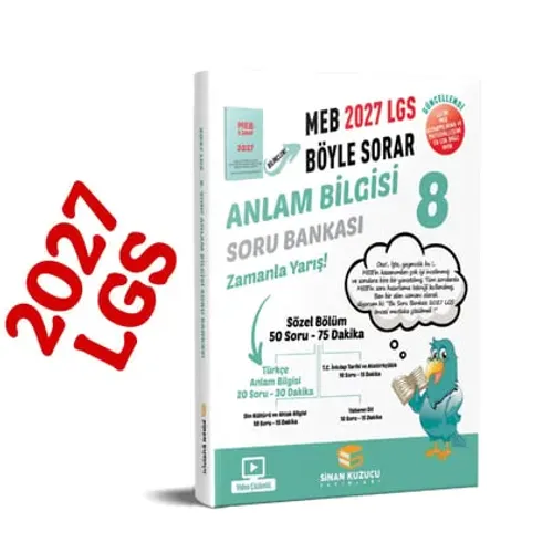 8. Sınıf 2027 Lgs Meb Böyle Sorar ANLAM BİLGİSİ Soru Bankası Video Çöz