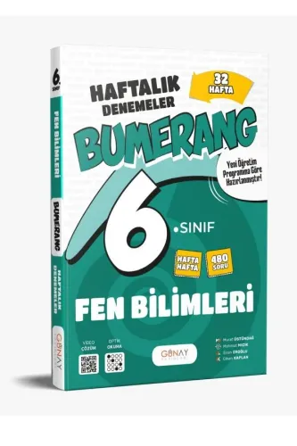 GÜNAY 6.SINIF BUMERANG 32 HAFTALIK FEN BİLİMLERİ DENEMELERİ