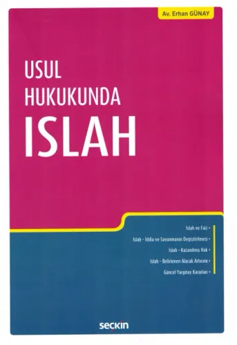 Usul Hukukunda Islah