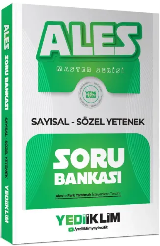Yediiklim Yayınları 2027 ALES Master Serisi Sayısal Sözel Yetenek Soru