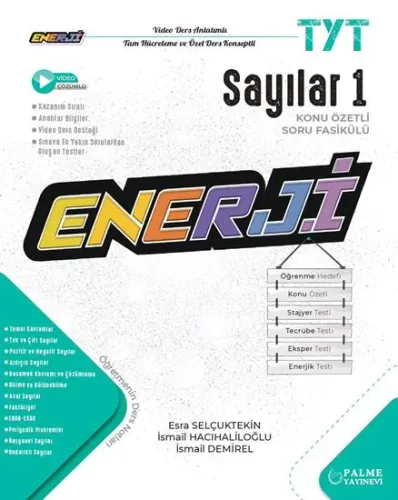 TYT Sayılar 1 Enerji Konu Özetli Soru Fasikülü Palme Yayınları 9786256441446