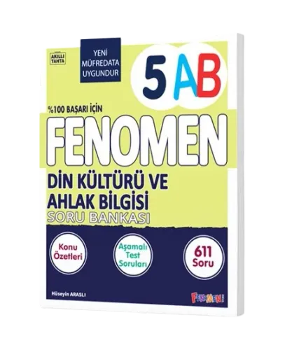Fenomen Yayınları 5.Sınıf Din Kültürü Ve Ahlak Bilgisi A-B Soru Bankas