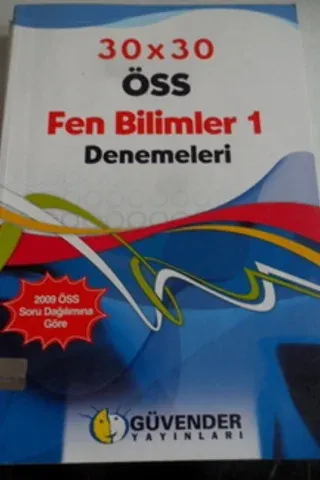 30 x 30 ÖSS Fen Bilimler 2 Denemeleri