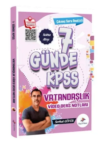 Dizgi Kitap Yayınları 2026 KPSS 7 Günde Vatandaşlık Çıkmış Soru Analizli Video Ders Notları