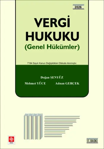 Vergi Hukuku (Genel Hükümler)
