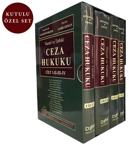 NAZARİ VE TATBİKİ CEZA HUKUKU CİLT I - II - III - IV / KUTULU ÖZEL SET
