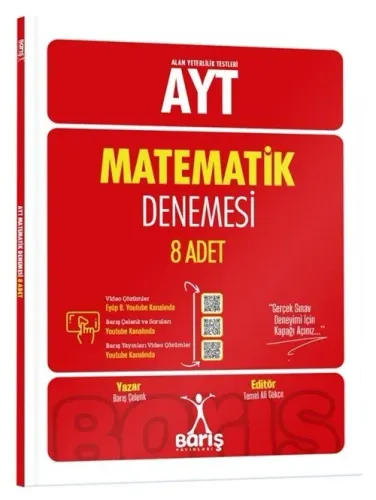 Barış Yayınları AYT Matematik Denemesi 8 Adet
