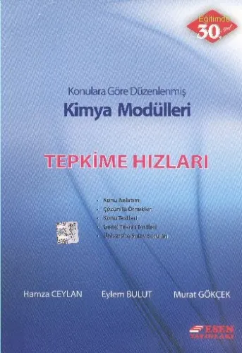 Esen Kimya Modülleri Tepkime Hızları