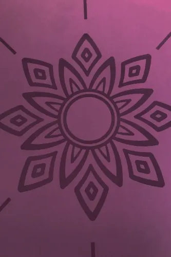 Sun Series Kaydırmaz 5mm Yoga Matı - Mor
