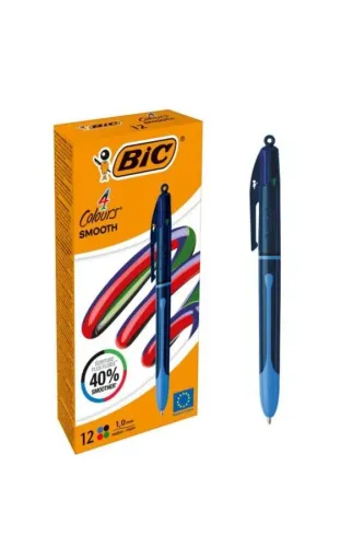 BİC TÜKENMEZ KALEM 4 Renk SMOOTH DROP