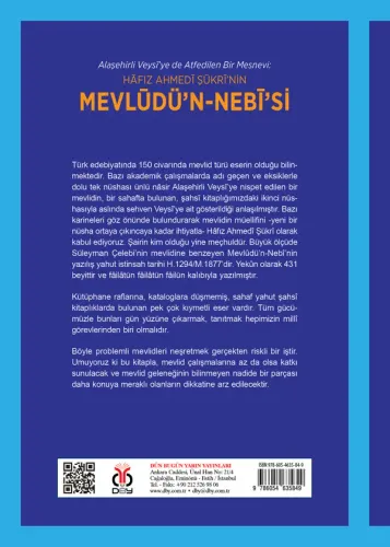 Hâfız Ahmedî Şükrî’nin Mevlüdü’n-Nebî’si %33 indirimli İlyas Kayaokay Hâfız Ahmedî Şükrî’nin Mevlüdü’n-Nebî’si %33 indirimli İlyas Kayaokay