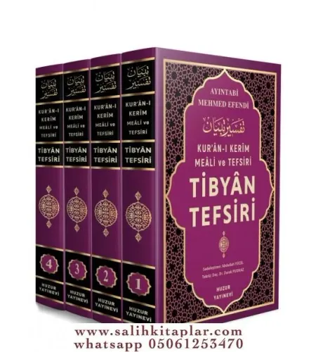 Tibyan Tefsiri – Kuranı Kerim Meali ve Tefsiri  4 Cilt