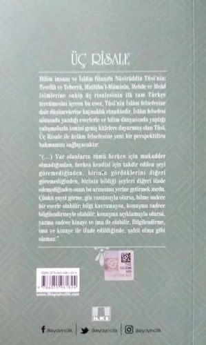 Üç Risale Nasiruddin Tusi İlke Yayınları