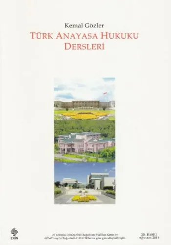 Türk Anayasa Hukuku Dersleri